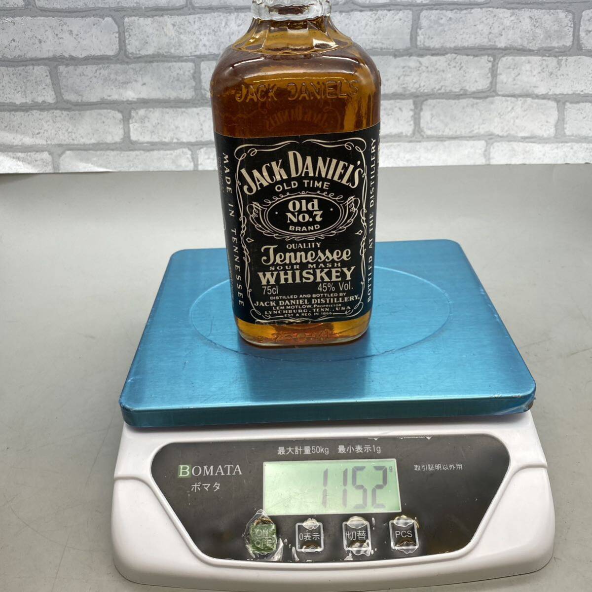 【酒Q-247】 ジャックダニエル JACK DANIELS Old No.7 Jennessee WHISKEY テネシー ウイスキー 箱付 750ml 45％ 未開栓の画像10