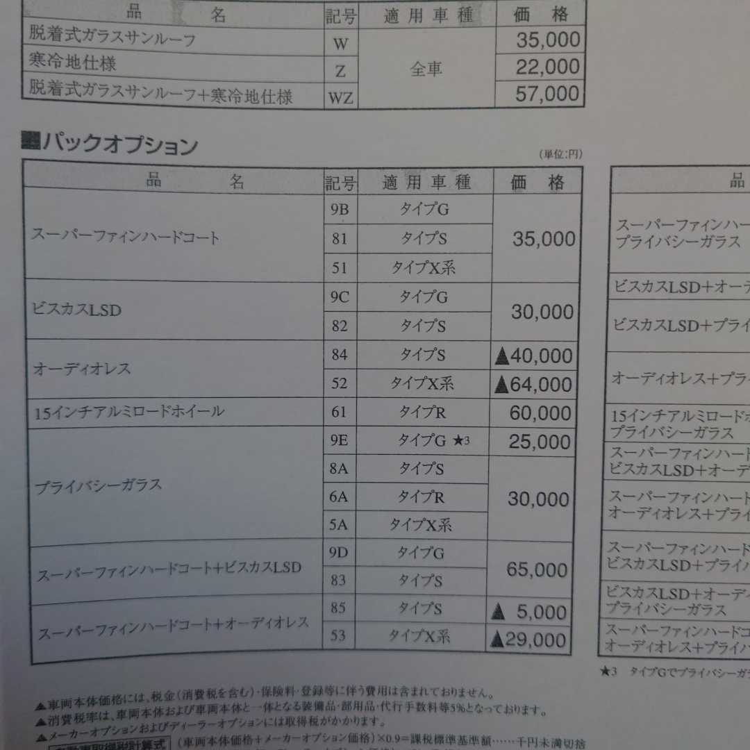 1998年4月・S13・シルエイティ・価格表(A3)&案内状(A4)・　カタログ・無　・掲載・SILEIGHTY　きっずはあと　限定500台　頭文字D　_画像4