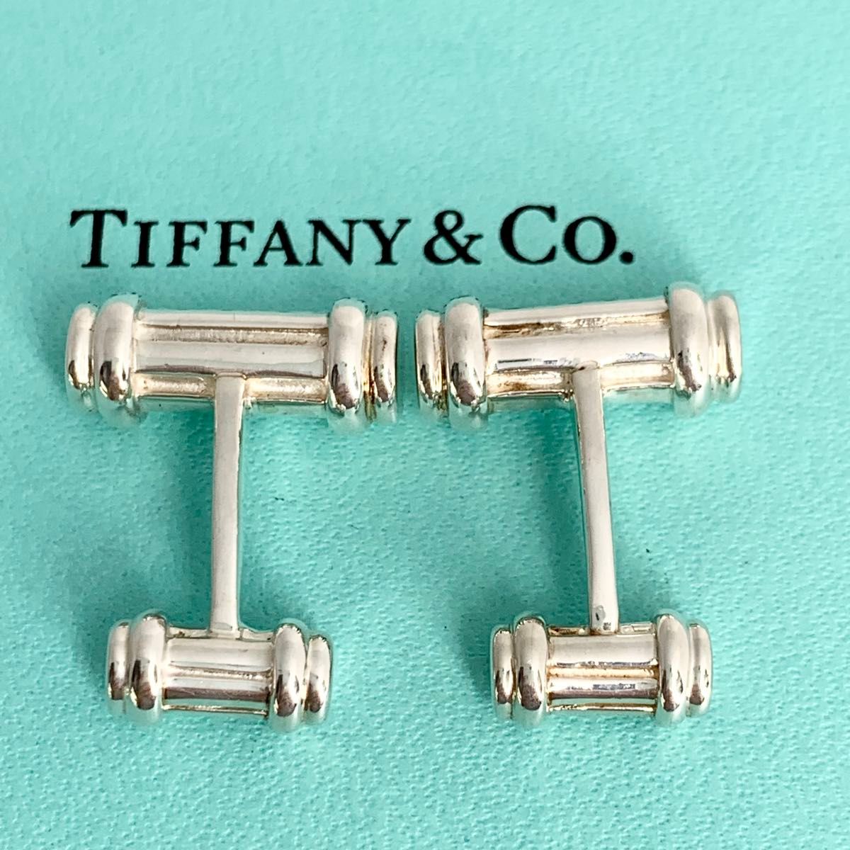 TIFFANY&Co. ティファニーカフスリンクス ボタン シルバー x4 