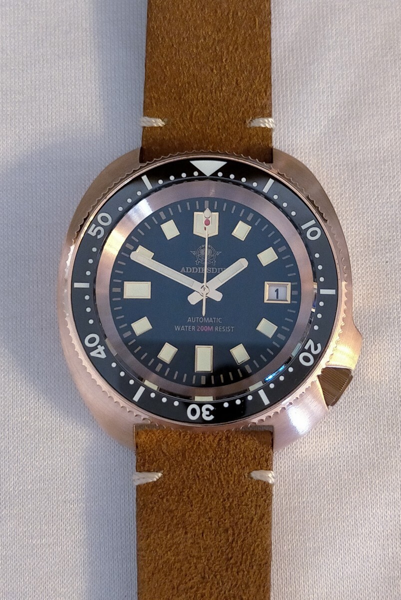 エイジングを楽しむ/ブロンズの世界にフルダイブ 【NH35搭載 新品】ADDIESDIVE ダイバーズ 防水性能200m エイジングを楽しむ/ブロンズの世界にフルダイブ 【NH35搭載 新品】ADDIESDIVE ダイバーズ 防水性能200m