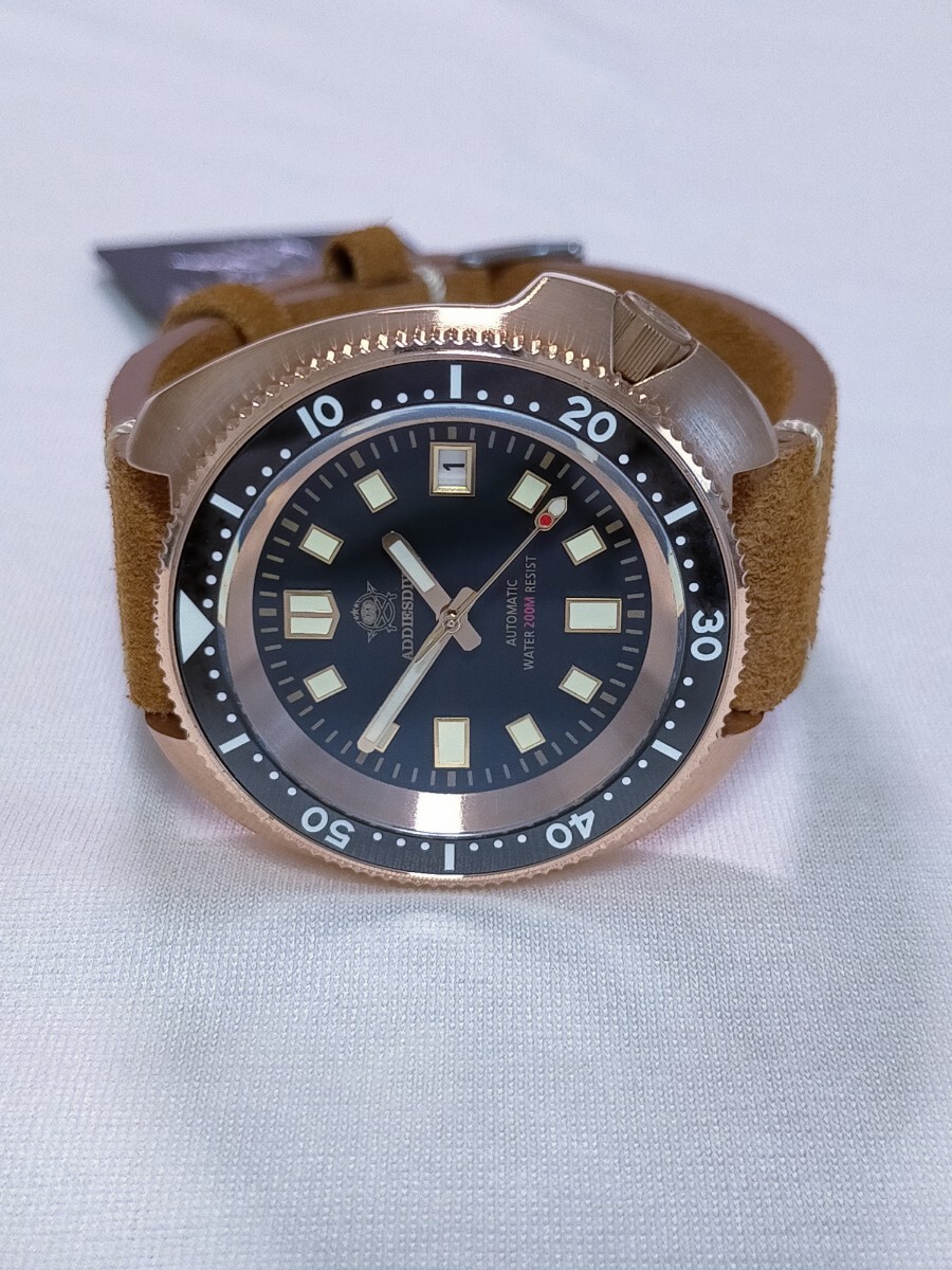 エイジングを楽しむ/ブロンズの世界にフルダイブ 【NH35搭載 新品】ADDIESDIVE ダイバーズ 防水性能200m エイジングを楽しむ/ブロンズの世界にフルダイブ 【NH35搭載 新品】ADDIESDIVE ダイバーズ 防水性能200m