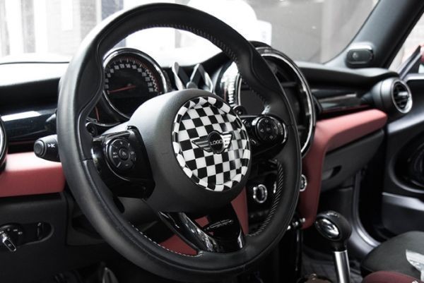 BMW MINI ミニ ホーンパッド カバー R55 R56 R57 R58 R59 R60 R61 JCW ミニクーパー ステアリング エンブレム ステッカーの画像8