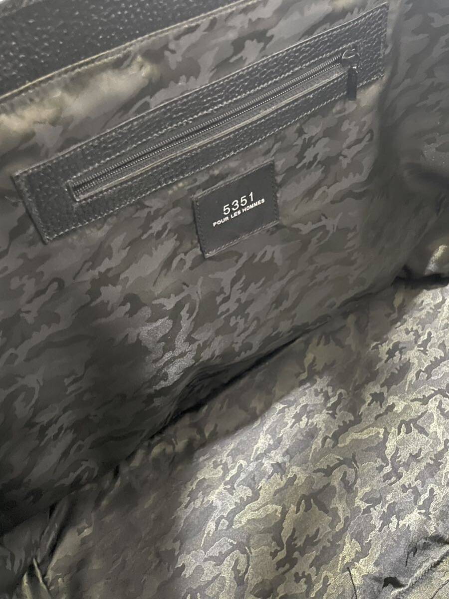 [ как новый / обычная цена 18 десять тысяч ]LEON размещение 5351 бассейн Homme питон кожа большая сумка . кожа ba авария Tornado Mart CISEI aniary нравится .