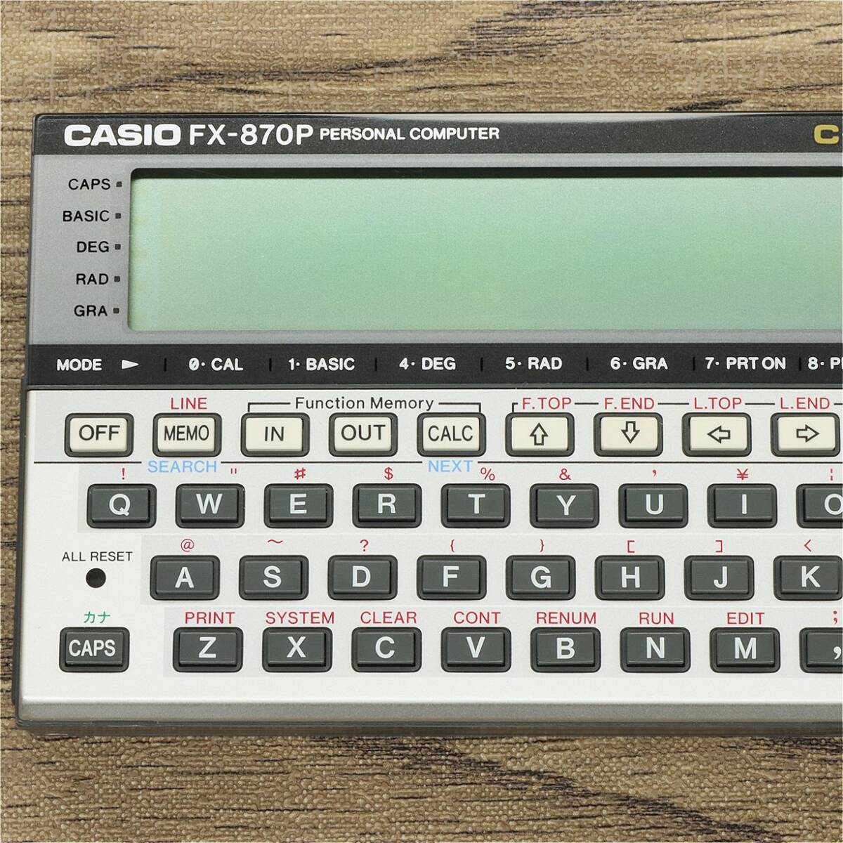 [美品] CASIO FX-870P RAM 増設 64KB ポケットコンピュータ 整備 点検済 (カシオ ポケコン)の画像2