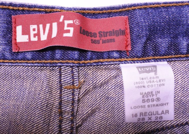 Levi's リーバイス 569 ルーズストレート ジーンズ W28 ブルー mthshryk a201h1129の画像6