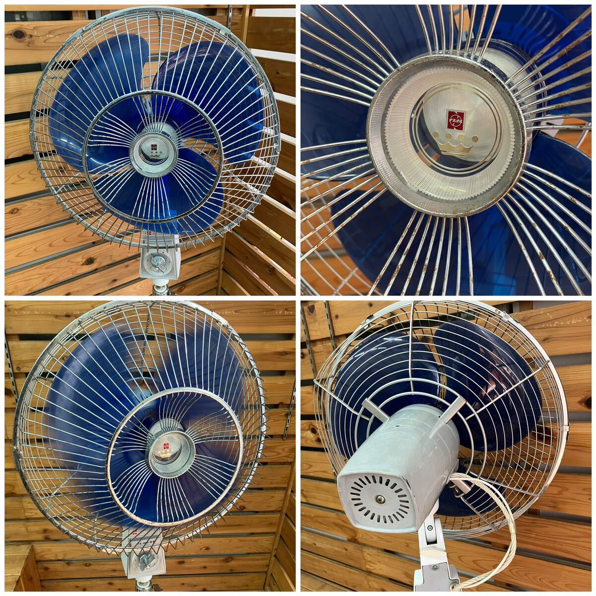 National National F-35VH large electric fan electric fan 35cm electric fan 3 sheets wings root Showa Retro operation verification ending 