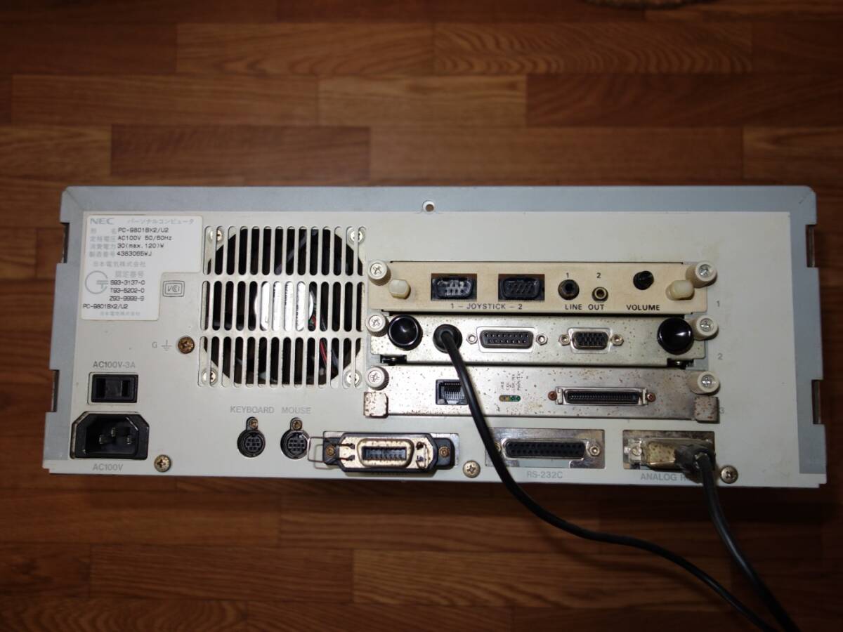 NEC PC-9801BX2/U2 ( DX4-100MHz / canopus カノープス Power Window 928 / 内臓HDD / メモリ12MB / LAN接続可 )_画像3