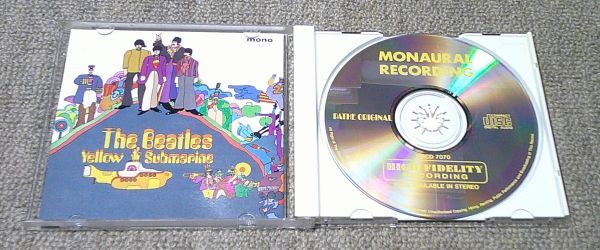 輸入盤1CD：BEATLES/YELLOW SUBMARINE/MONO/ORIGINAL MONAURAL RECORDING/PMCD-7070_画像2