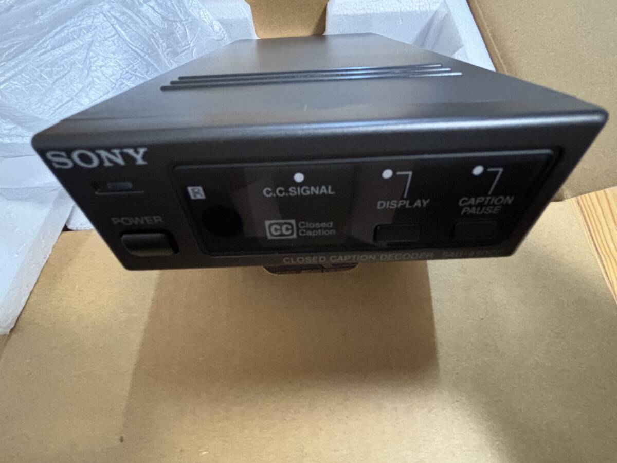 デッドストック SONY SAU-450CC クローズドキャプションデコーダー 英語学習の画像4