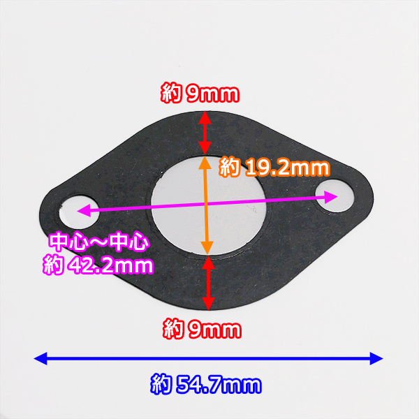 ●ガスケット3種セット クボタ TMS30 など Midy 【新品】管理機 農機具部品 ◆定形外送料無料◆ キャブレターパーツ KUBOTA Ka2105_画像2