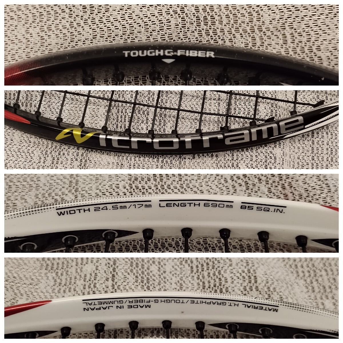 SK15 テニスラケット ヨネックス YONEX ネクスシーガ 90S Nitroframe ラケット スポーツ ラケットバッグセットの画像6