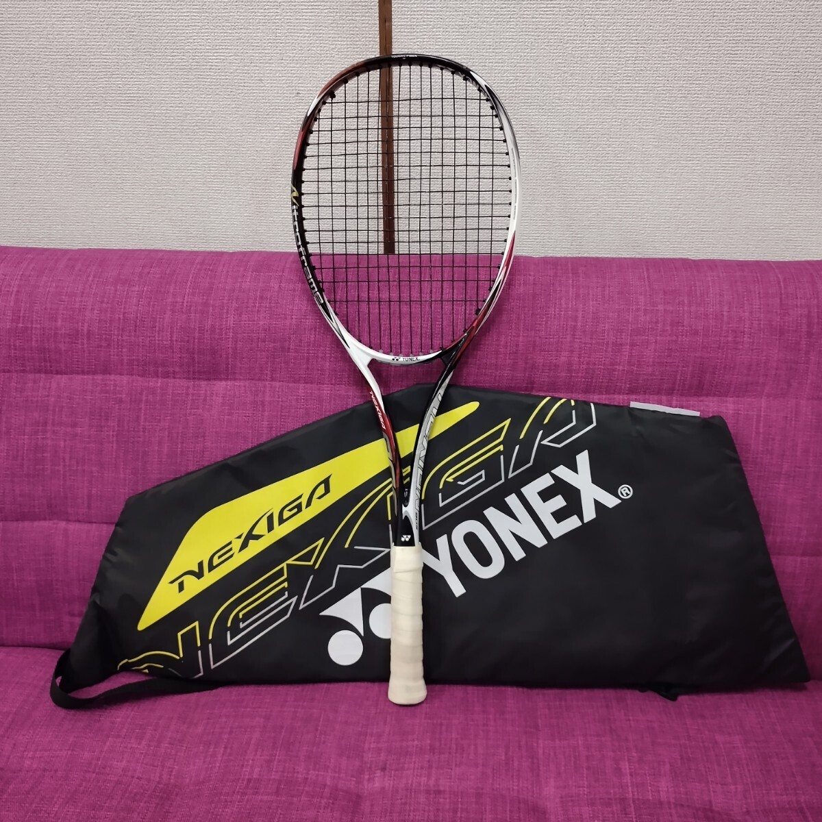 SK15 テニスラケット ヨネックス YONEX ネクスシーガ 90S Nitroframe ラケット スポーツ ラケットバッグセットの画像1