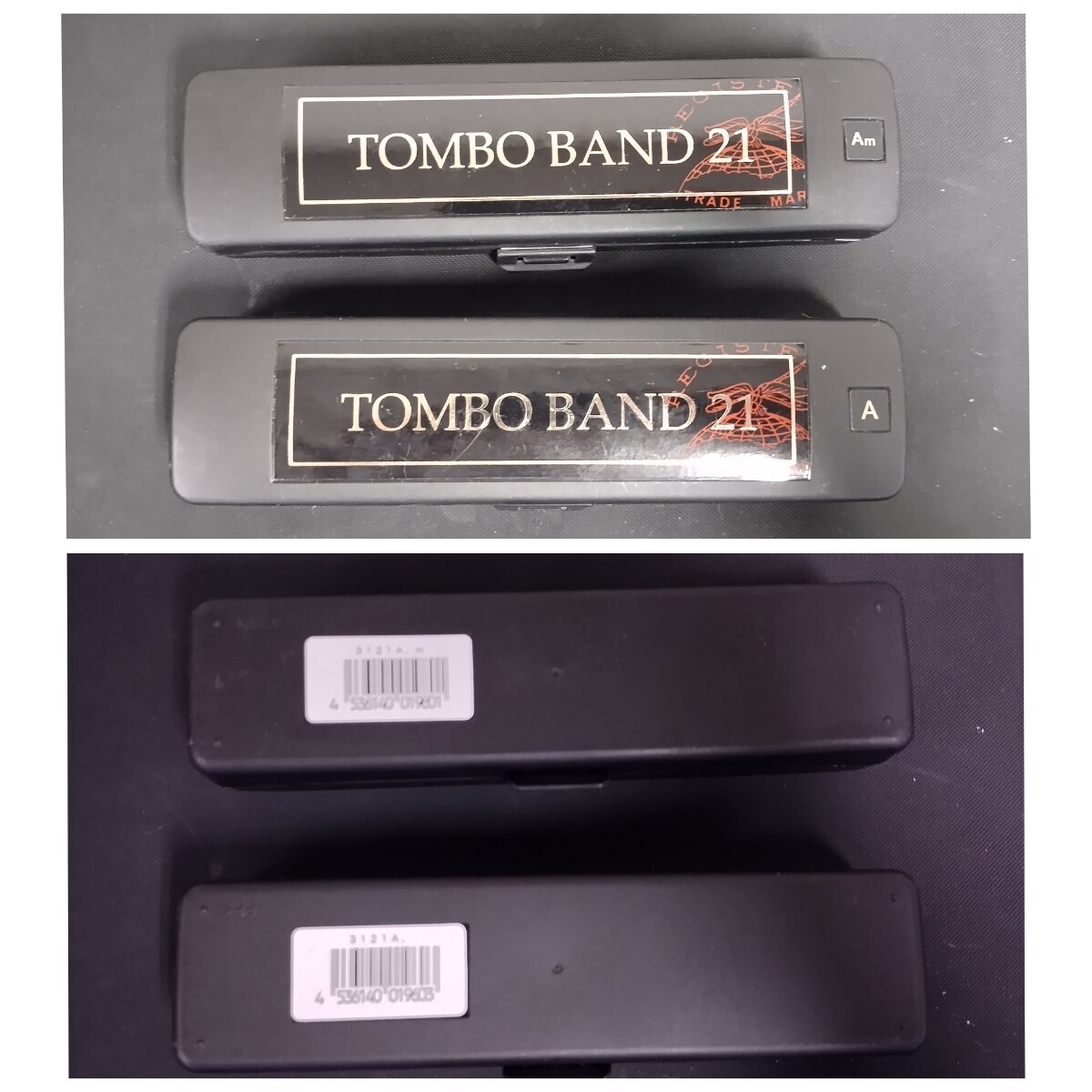 NR1188 ハーモニカ TOMBO BAND 21穴 2点セット HARMONICAトンボ A Am 複音ハーモニカ 楽器 ケース付 音楽 3121の画像10