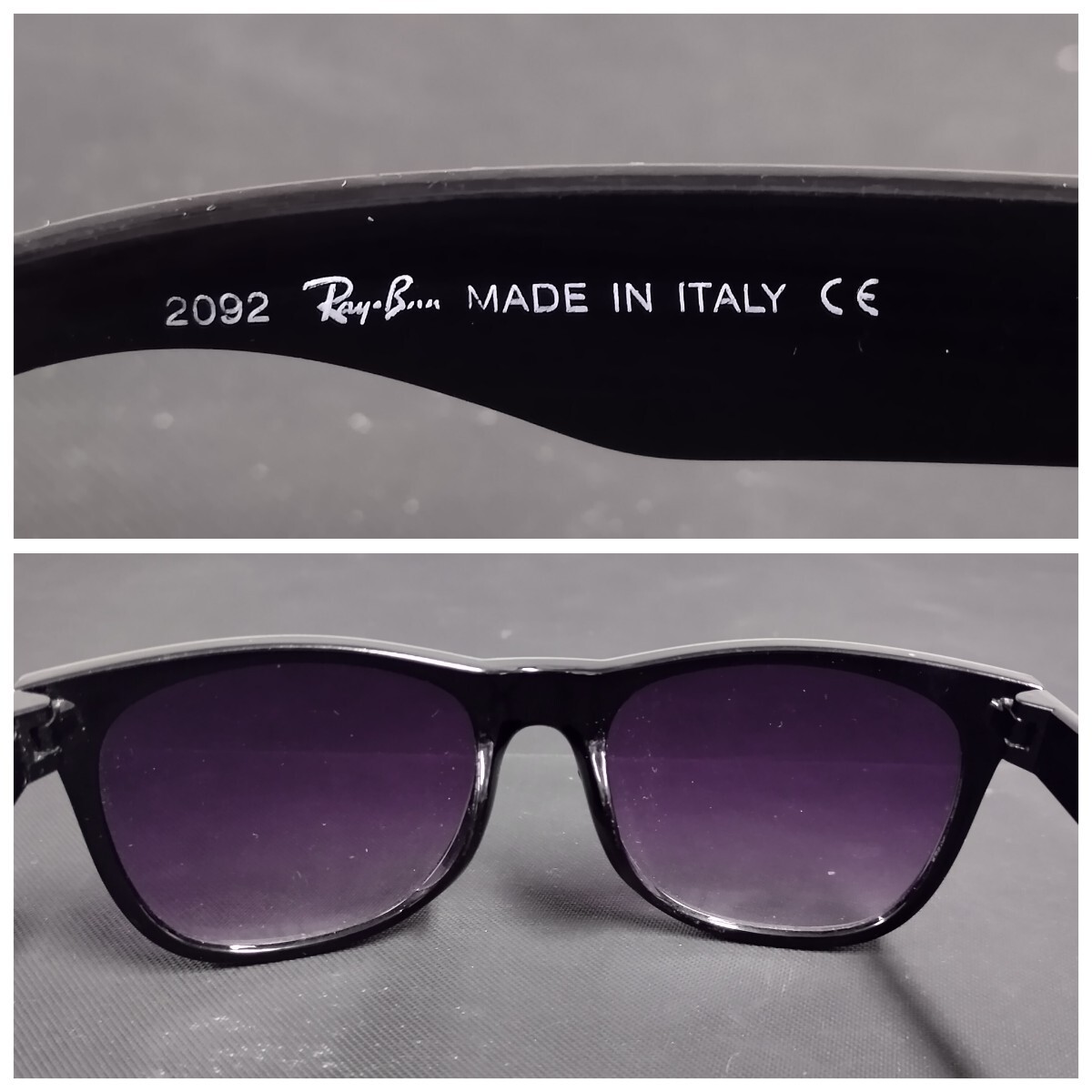 NR1196 レイバン Ray-Ban サングラス 2092 ケース付き レンズ Made in ITALY 100% UV protection sunglassesの画像8