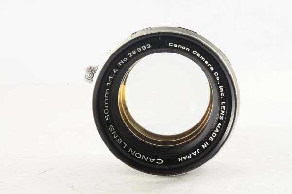 ★極上美品★CANON LENS 50mm F1.4 ライカLマウント L39 清潔感ある綺麗な外観！クリアーな光学！0437_画像2