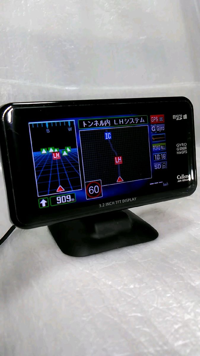 セルスター GPSレーダー探知機 AR-950AT ツインウインドウ　最新データ更新　マイクロSDカード付属
