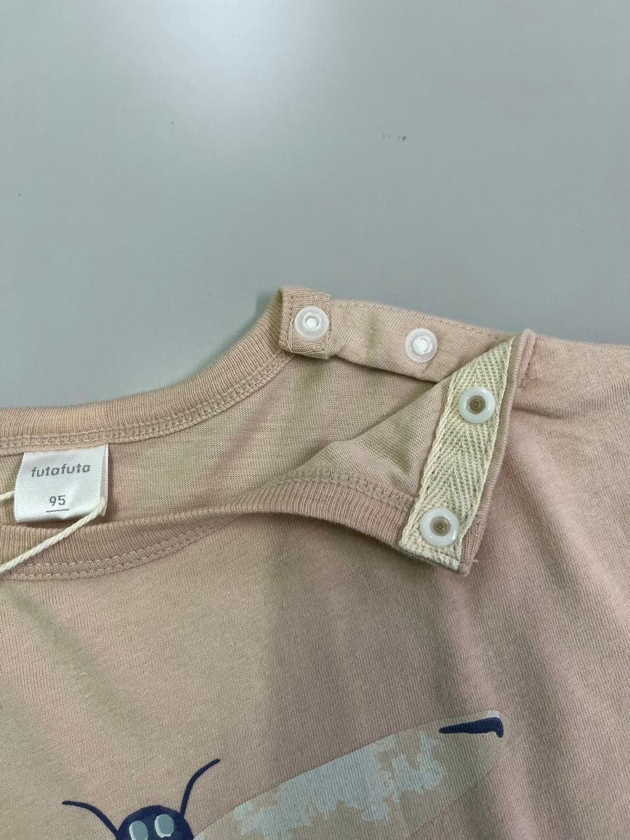 【新品未使用】futafuta  半袖Tシャツ　95サイズ　綿100%