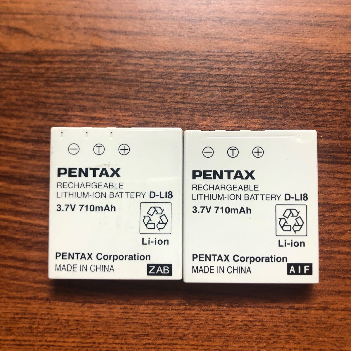 送料無料　満充電後電圧測定　D-LI8 PENTAX 純正品_画像1