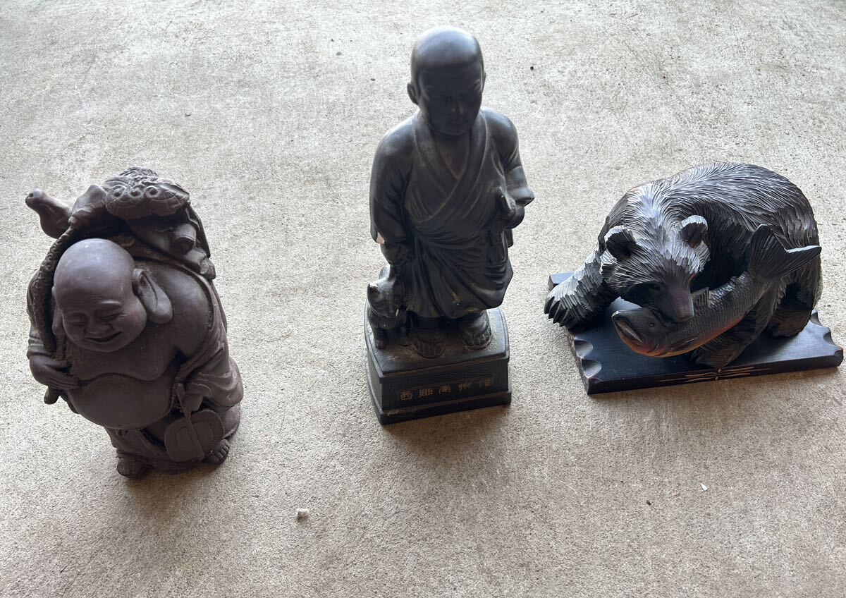 仏像 仏教美術 木彫 古美術 置物 当時物　コレクション　アンティーク　まとめ売り_画像1
