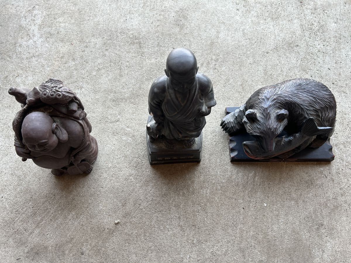 仏像 仏教美術 木彫 古美術 置物 当時物　コレクション　アンティーク　まとめ売り_画像7