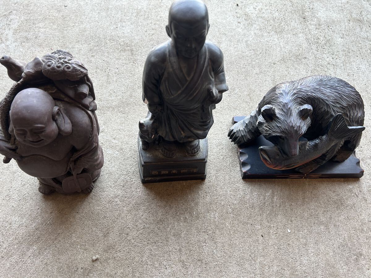 仏像 仏教美術 木彫 古美術 置物 当時物　コレクション　アンティーク　まとめ売り_画像9