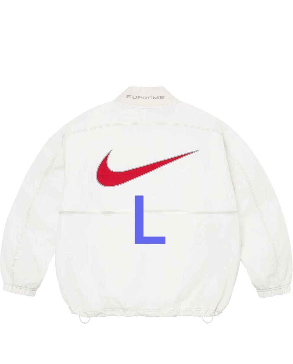 Supreme x Nike Ripstop Pullover ナイキ　ホワイト　L  シュプリーム