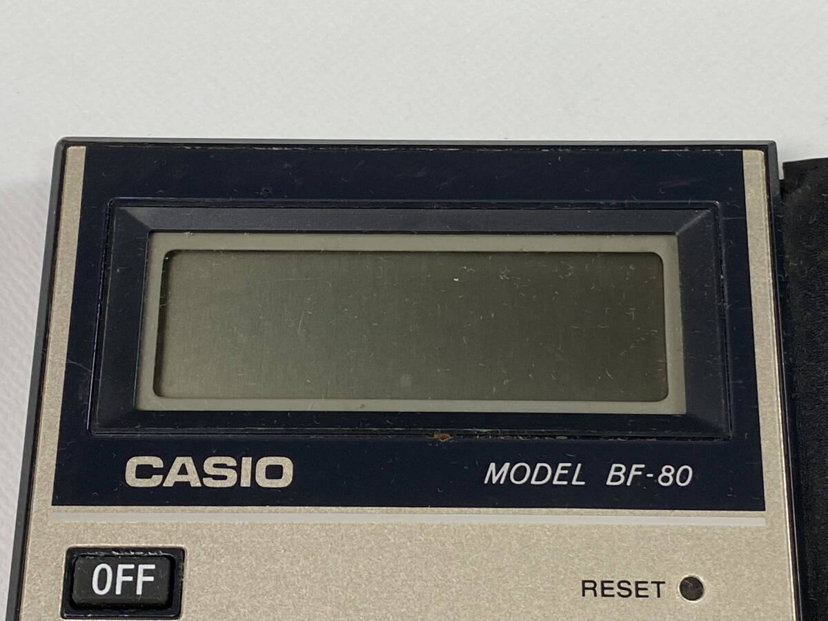 CASIO　カシオ　金融電卓　BF-80　日本製　レトロ電卓　現状品　「2640」_画像3