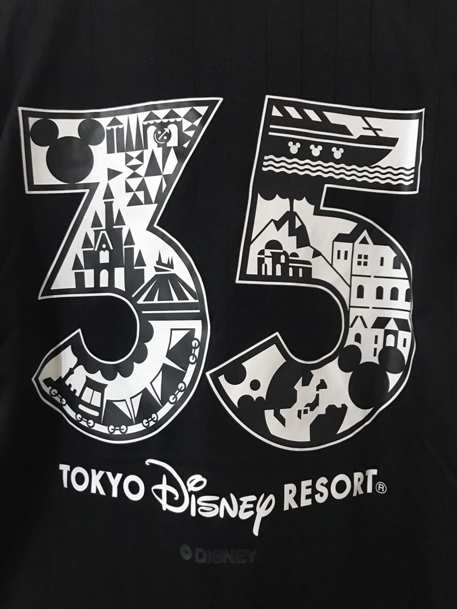 ☆adidas×Disney35th☆東京ディズニーランドディズニーリゾート記念ゲームシャツ背面NO35コラボTシャツプラクティスシャツ ユニフォーム