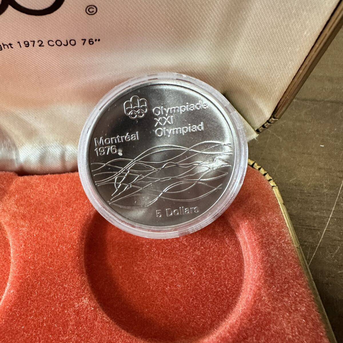 UTn612 1972年 カナダ モントリオールオリンピック記念銀貨記念コイン 現状品の画像5