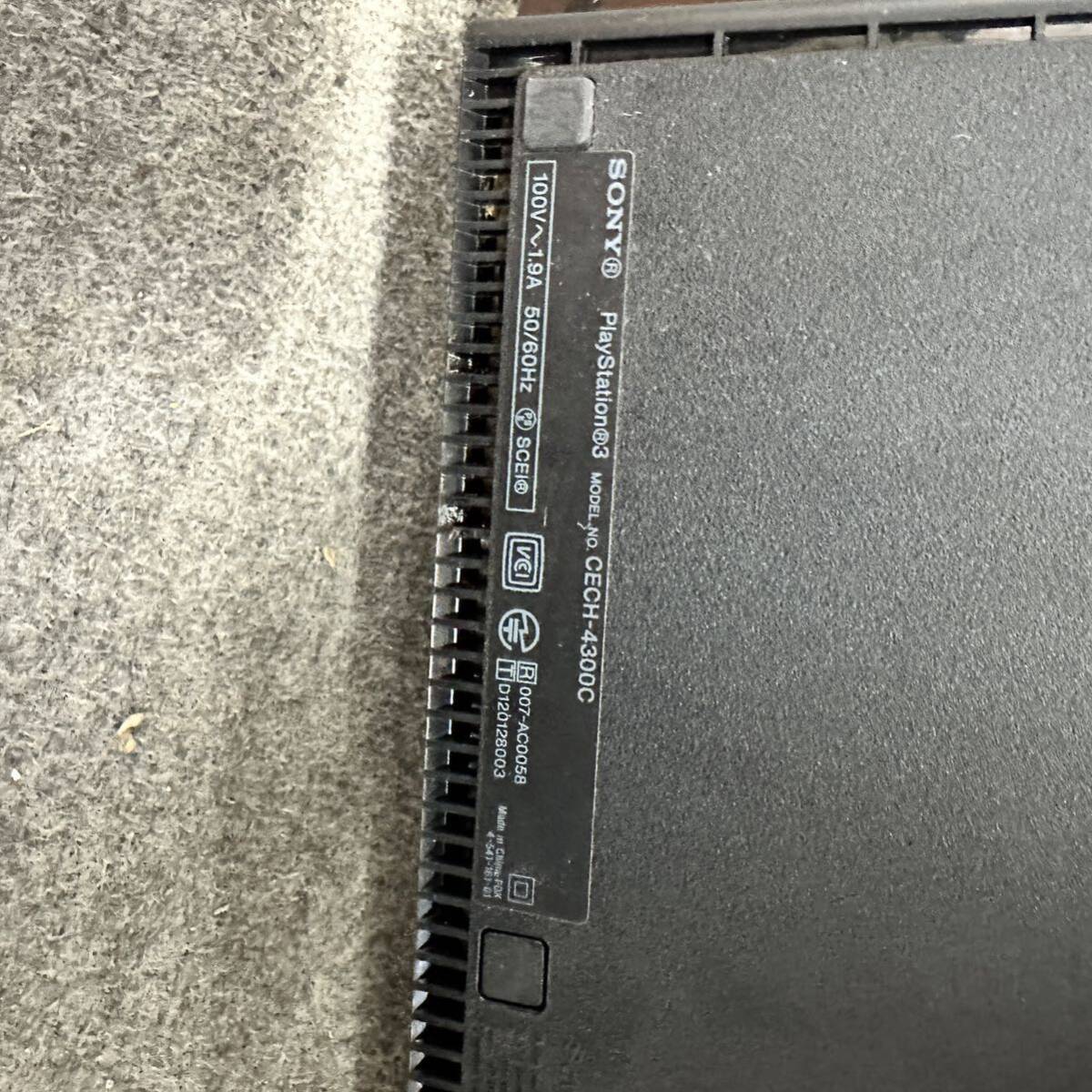 UTn639【通電OK】SONY ソニー PlayStation3 PS3 CECH-4300C ブラック 通電のみ確認済み_画像5