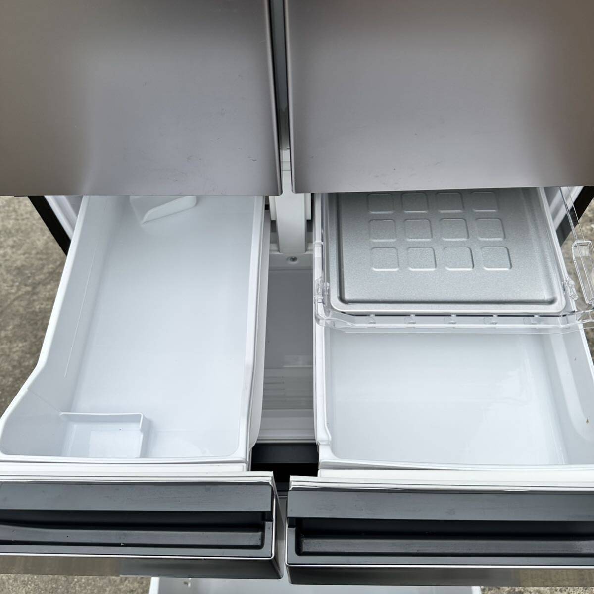 UTn694 【22年製】HITACHI 日立 R-KWC50R 冷凍 冷蔵庫 498L 観音開き 6ドア 2022年製 の画像7