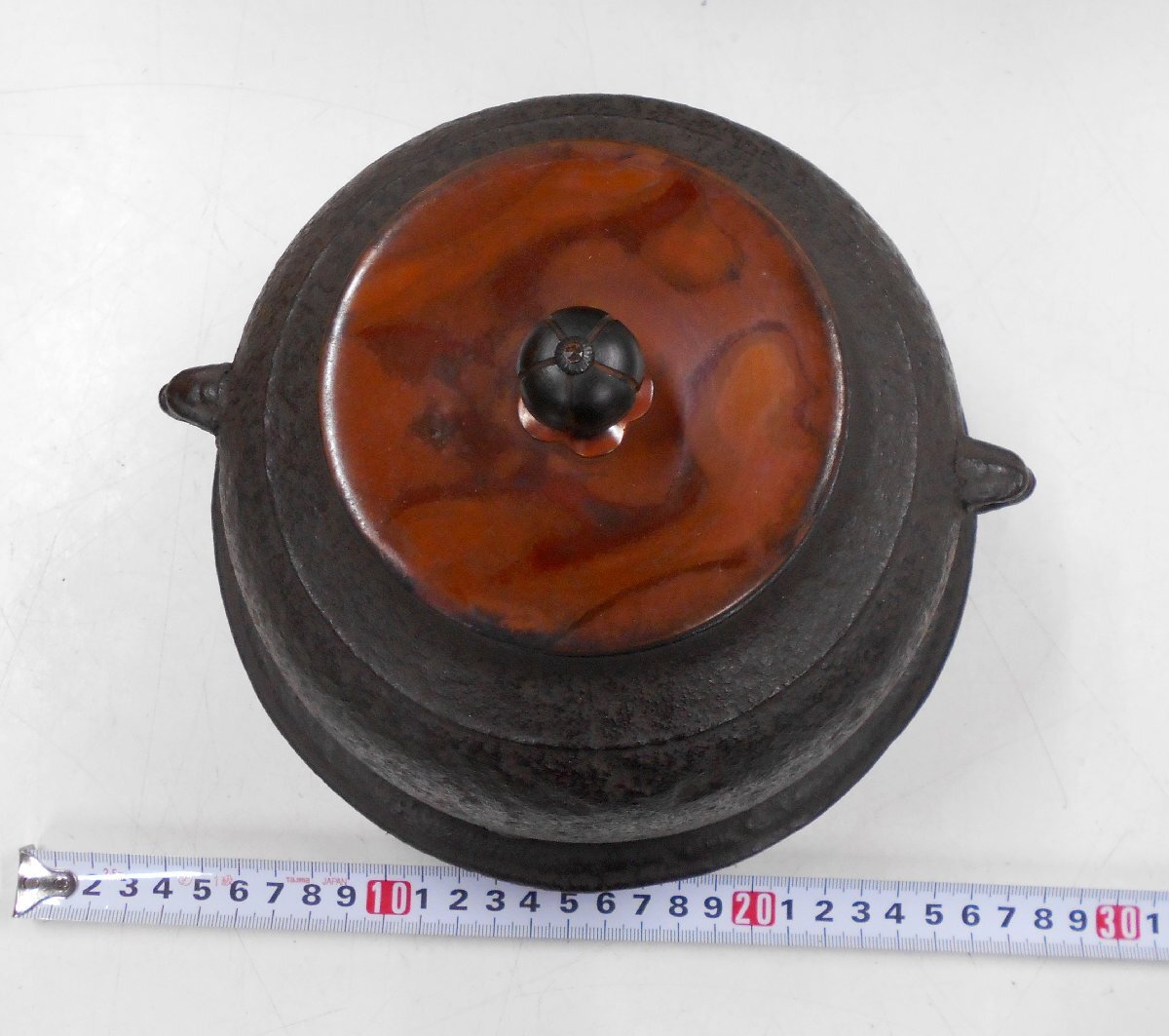  iron made tea ceremony bath boiler manner . tea utensils present condition goods [se132]