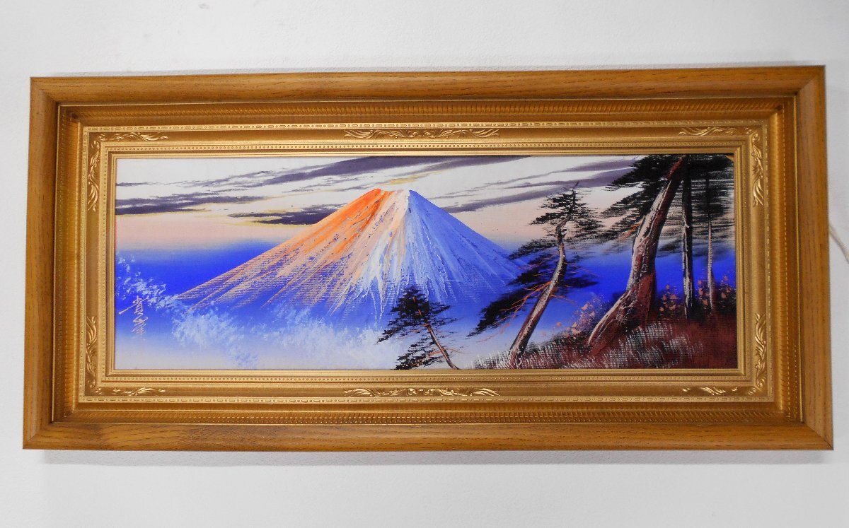 Yahoo!オークション - 貴峰 絵画 富士山 赤富士 立体画 油絵 Yahoo!オークション - 貴峰 絵画 富士山 赤富士 立体画 油絵