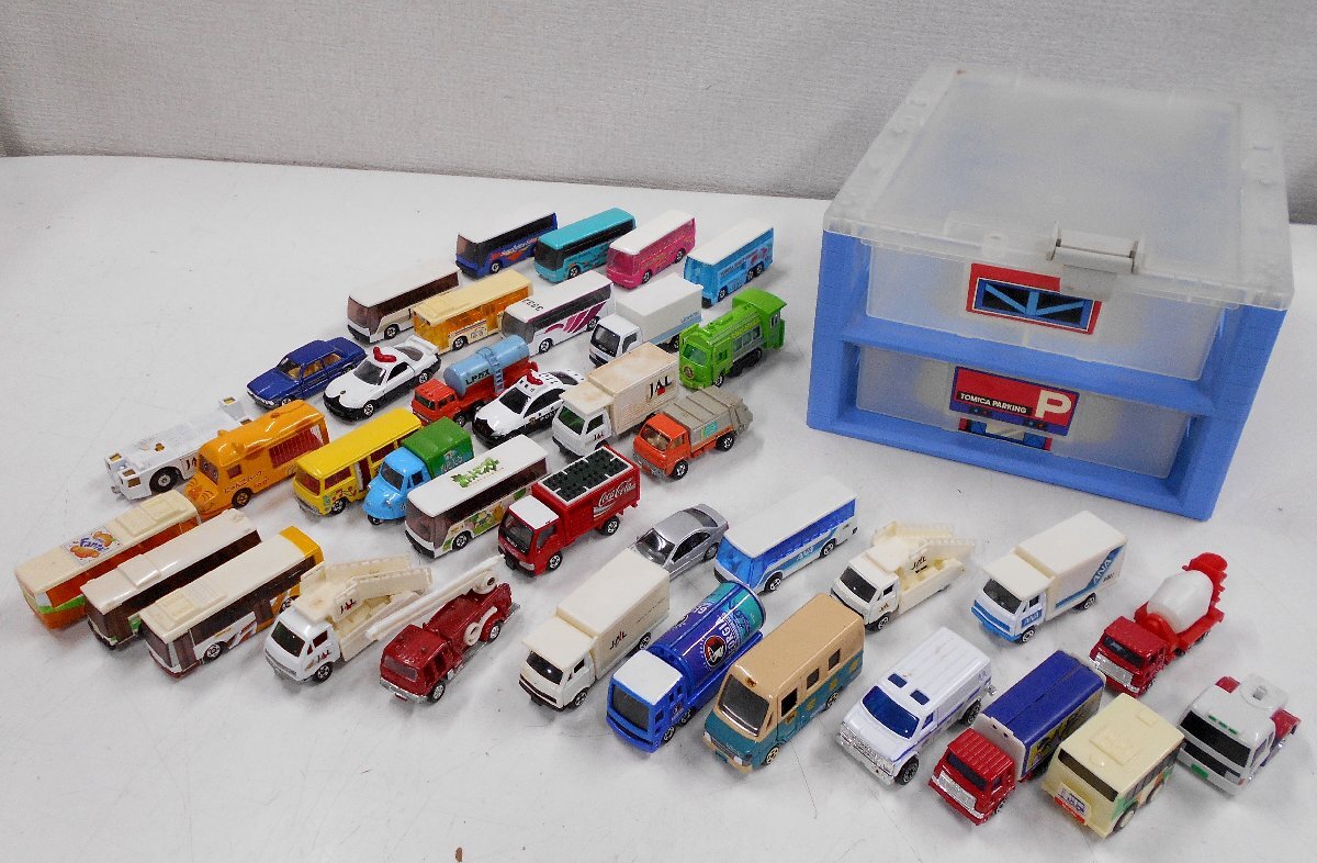 TOMICA トミカ トミカワールド パーキングケース ミニカー ジャンク 大量 まとめ売り 現状品 【セ193】の画像1