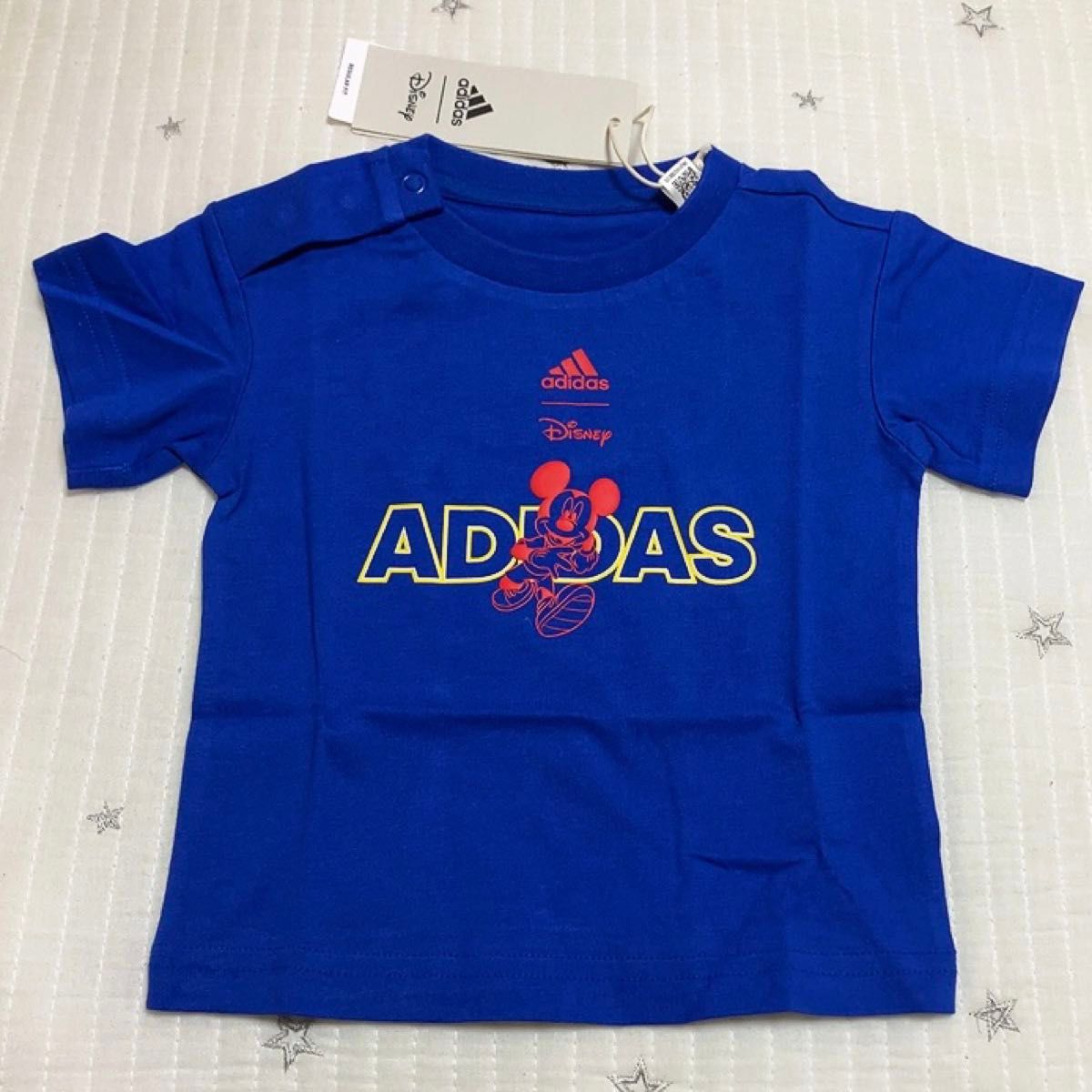 新品　タグ付き　アディダス  adidas ディズニー　Disney ミッキー　ベビー　Tシャツ　半袖　70