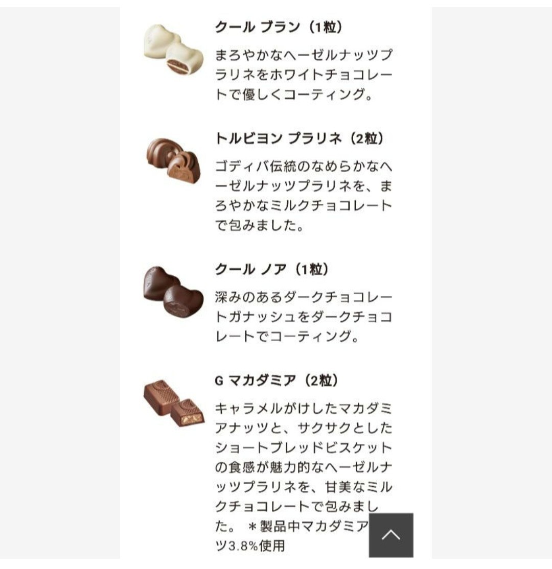 GODIVA ゴールドコレクション 20個 ゴディバ チョコ チョコレートの画像3