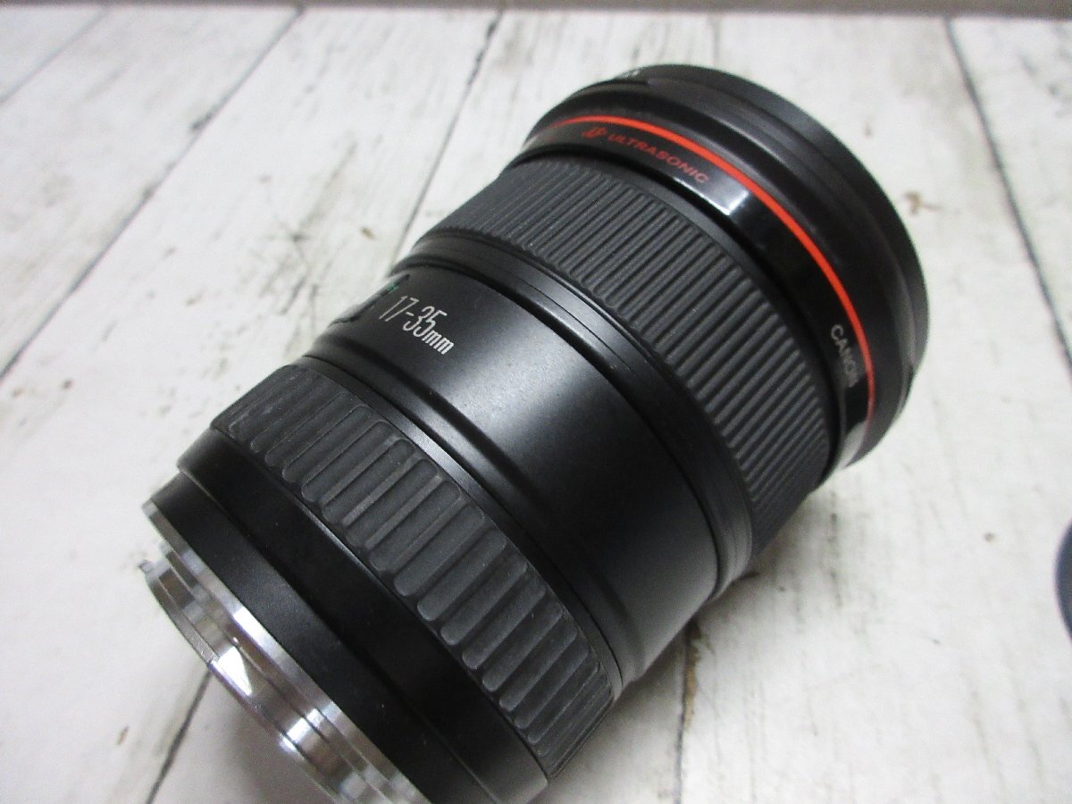 4.１円 キャノン Canon ZOOM LENS EF 17-35mm 1:2.8 L ULTRASONIC 一眼カメラ用 レンズ 付属品あり 【星見】の画像7