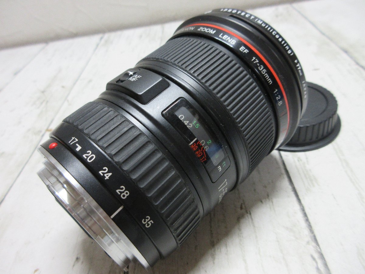 4.１円 キャノン Canon ZOOM LENS EF 17-35mm 1:2.8 L ULTRASONIC 一眼カメラ用 レンズ 付属品あり 【星見】の画像6