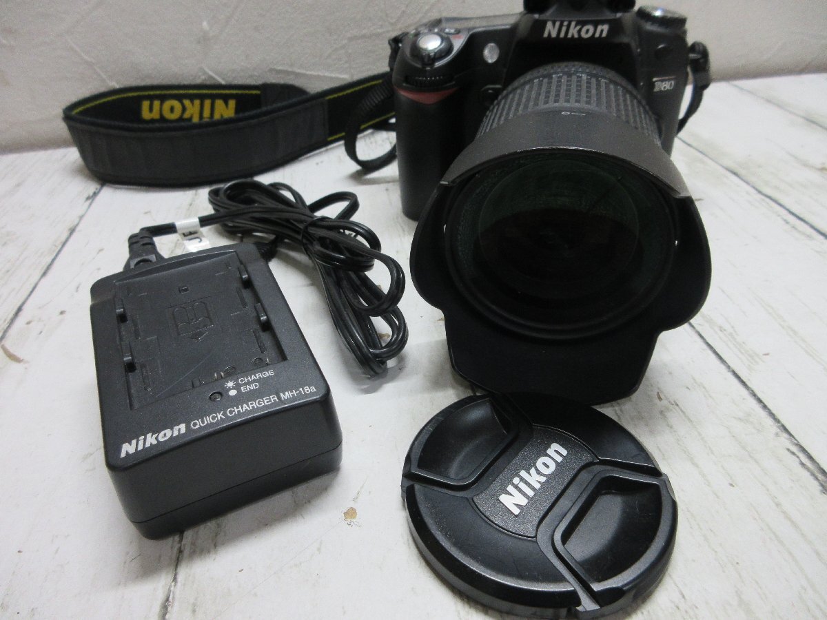 １円 簡易動作確認 Nikon D80 DX AF-S NIKKOR 18-135mm 1:3.5-5.6 G ED レンズキット 一眼レフ ニコン 【星見】の画像4