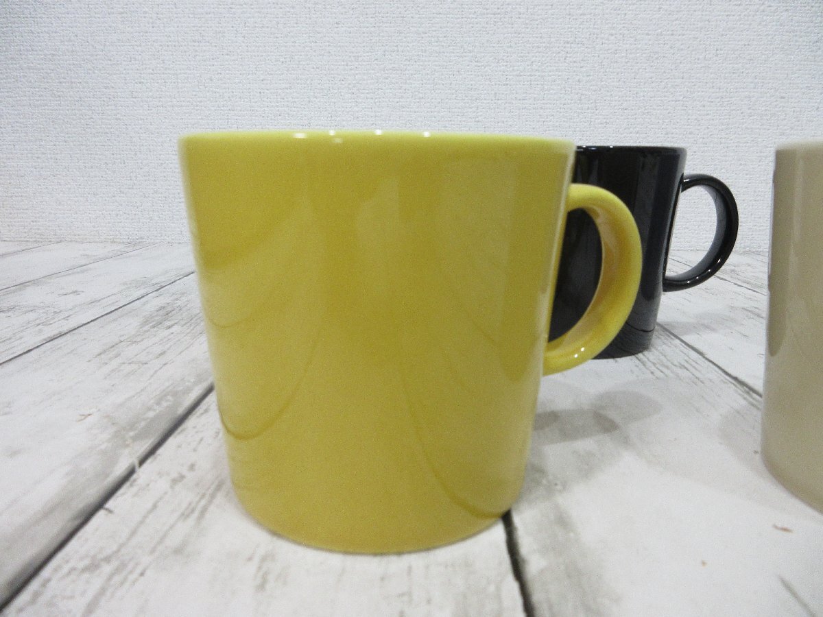 1 jpy b iittala iittala TEEMA tea ma mug 5 piece set black. yellow. pink. beige [ star see ]