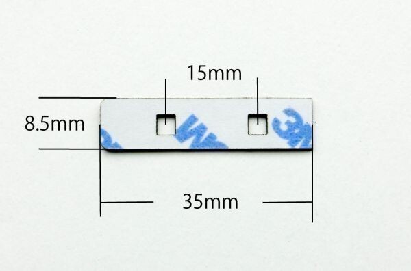 ケンウッド 灰色 フィルムアンテナ両面テープ6枚 端子両面テープ (2) MDV-D502BT DPV-5000 TZ-NAV11K MDV-Z702_画像2