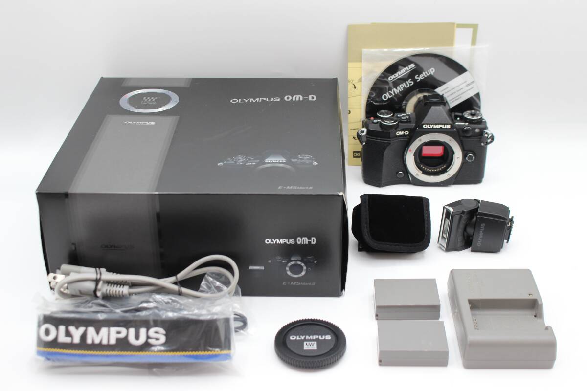 送料無料◆OLYMPUS オリンパス OM-D E-M5 Mark II ボディ◆バッテリー2個付0402