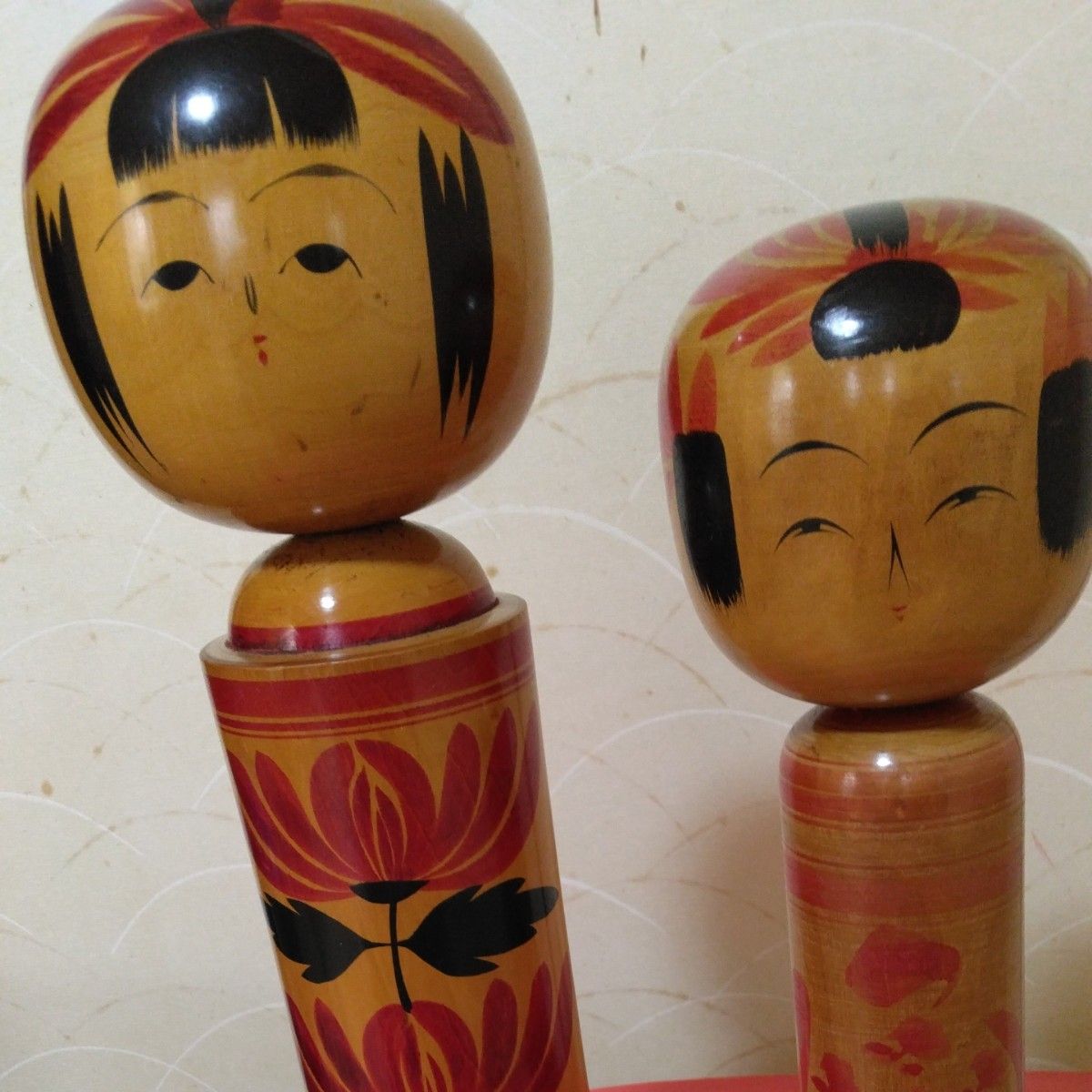 1 宮城伝統こけし-鳴子系-幸夫作-高さ36センチ 2 山形-郷土玩具 1 宮城伝統こけし-鳴子系-幸夫作-高さ36センチ 2 山形-郷土玩具