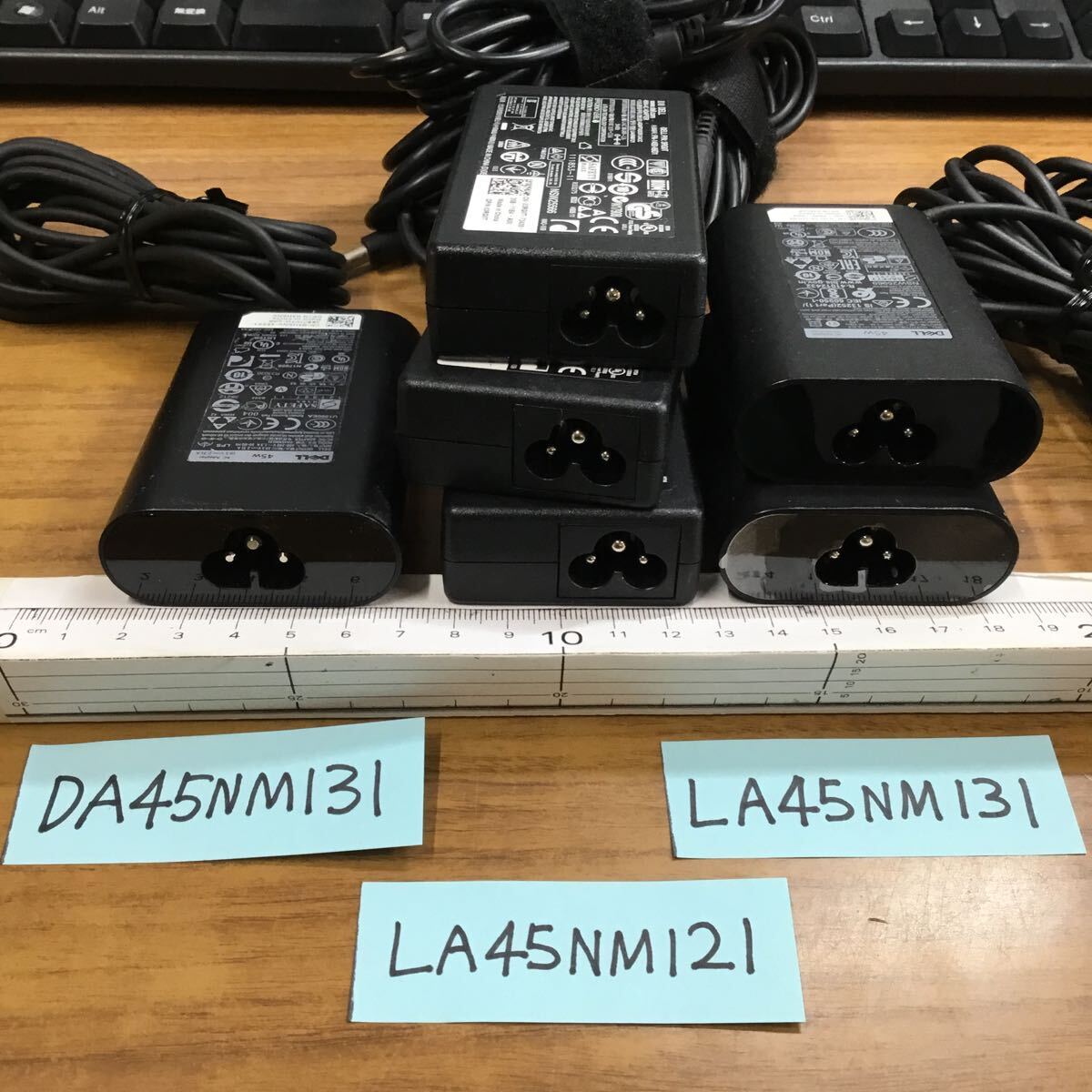 （0411HR01）送料無料/中古/DELL デル/DA45NM131・LA45NM121・LA45NM131/19.5V/2.31A/純正 ACアダプタ 6個セットの画像5