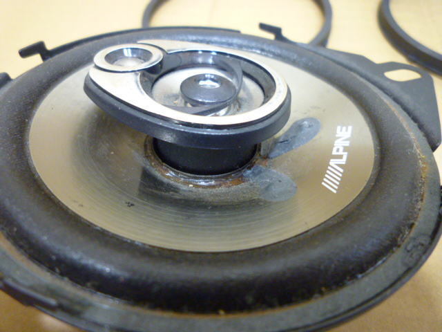 ALPINE STE-104R speaker used operation not yet verification Junk 