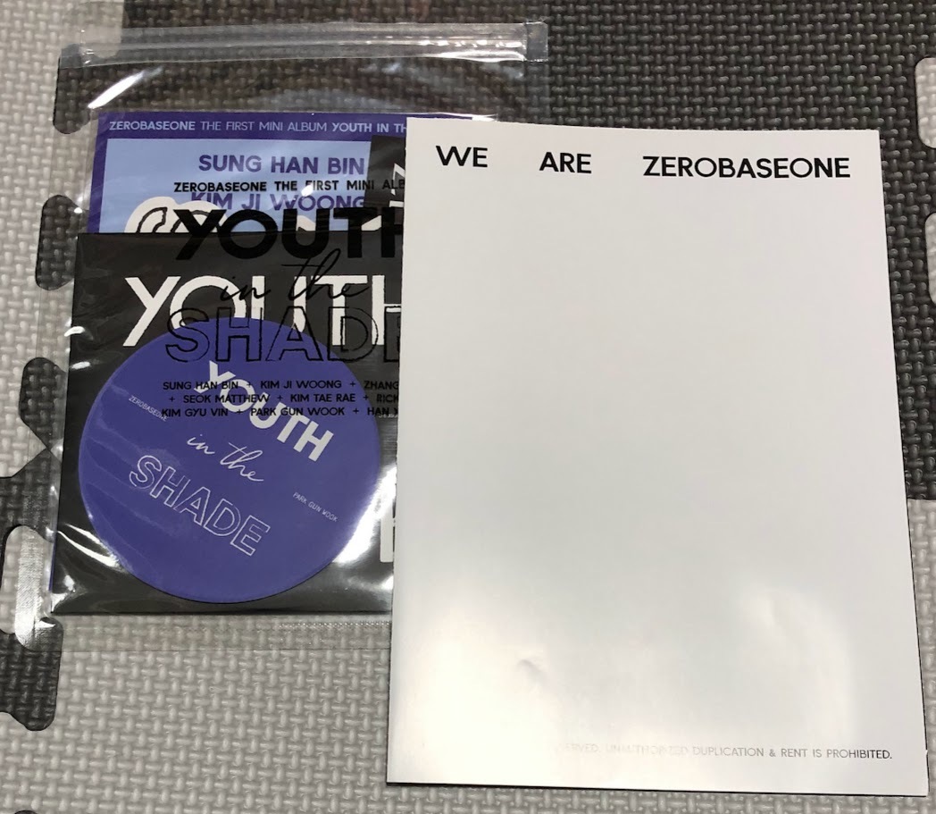 ZEROBASEONE YOUTH IN THE SHADE ミニアルバム ※トレカなし※ 計8点セット ★即決★ 2タイプ×4点_画像4