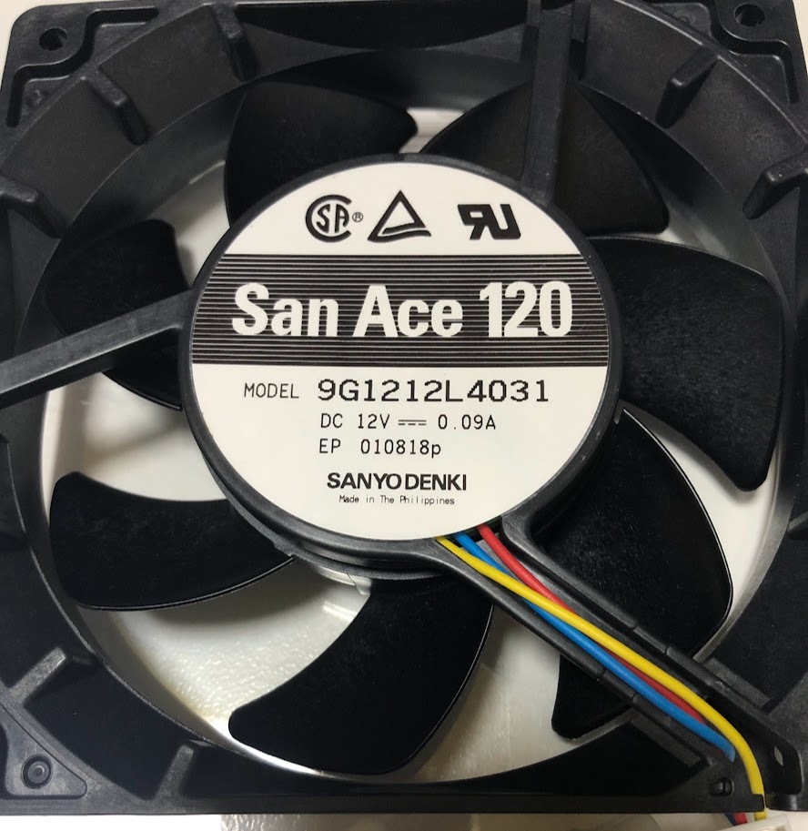 【ジャンク】 山洋電気 ケース用DCファン F12-S 【商品説明必読】 静音 9G1212L4031 / San Ace 120_画像2