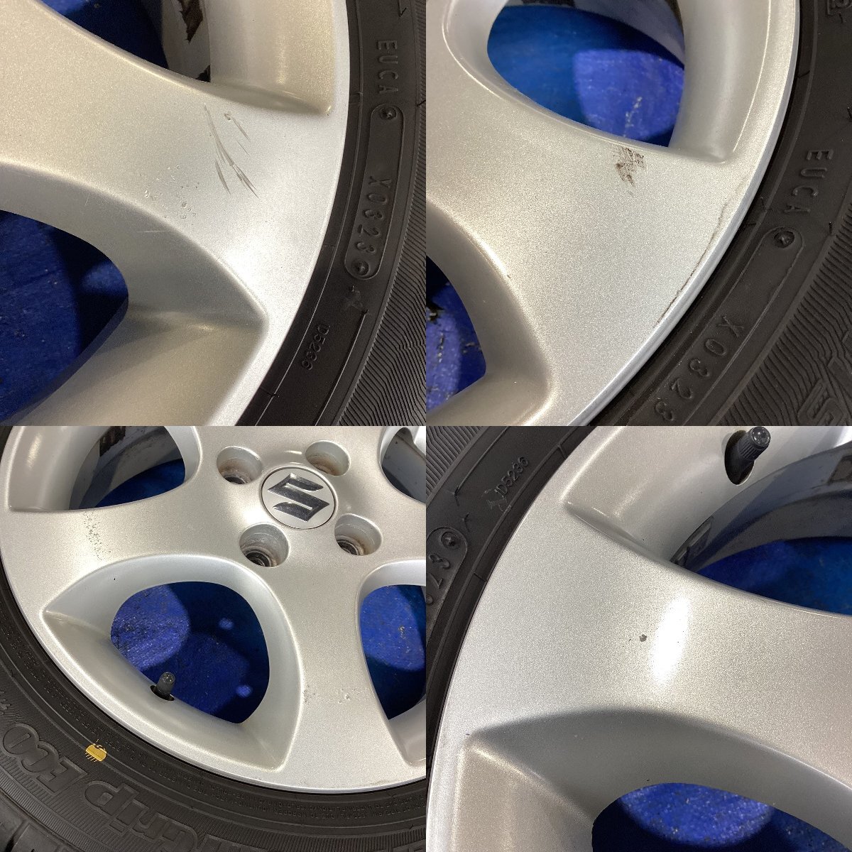 [24T00032A]@ 185/60R15 EfficientGrip ECO EG01 2023年製 夏タイヤ スイフト(ZC11S) 純正アルミホイール 15×5.5JJ+45 15インチ 4本セット_画像2