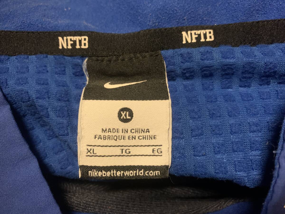 即決!!青黄XL NFTBピステ上下セットアップNIKEブラッシュド トリコット ナイキLLジャージFCRBランニング ジョギング ウォーキング サッカー_画像5