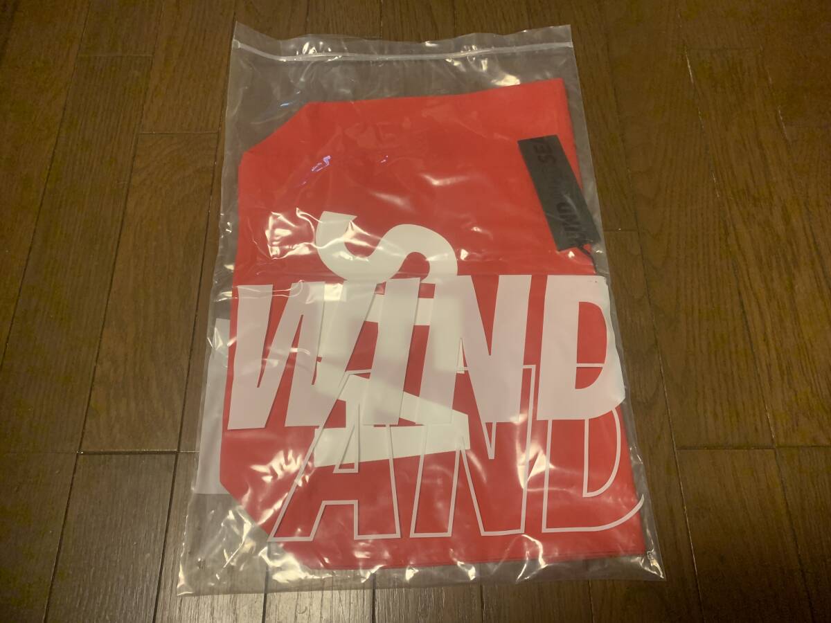 即決!!赤 WIND AND SEAウィンダンシー 新品WDS TOTE BAG トートバッグ エコバッグ 入手困難レッドRED デカSEAロゴ ポーチ/発送レターパック_画像3